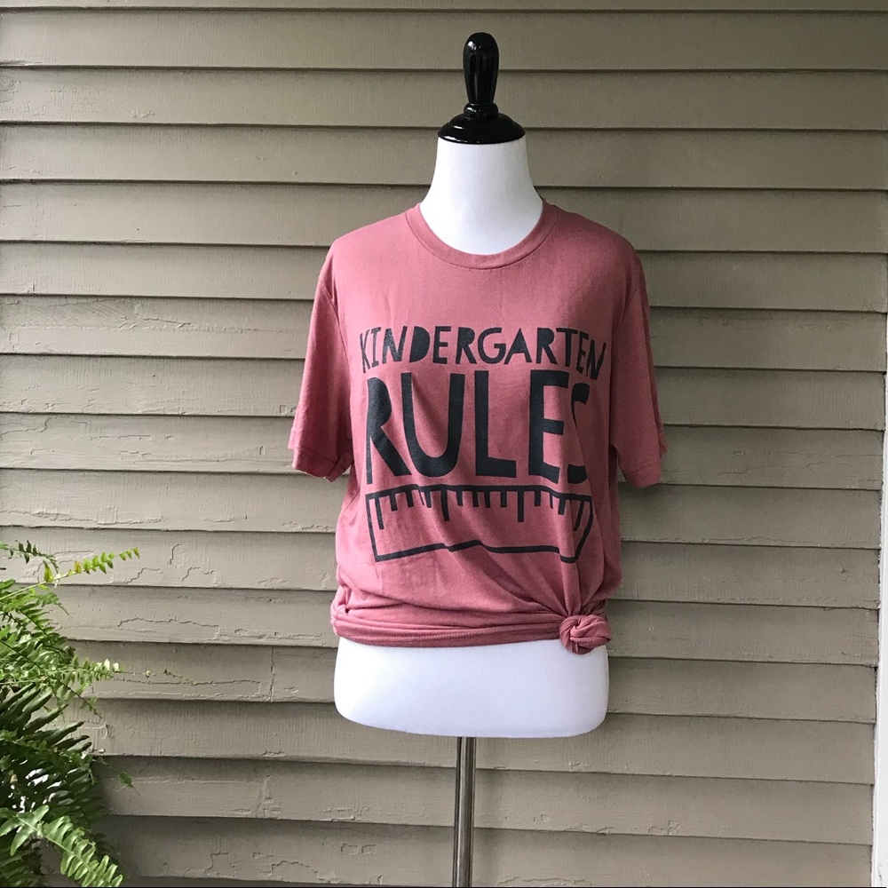 KINDERGARTEN RULES T-shirt - Picture 3 of 6